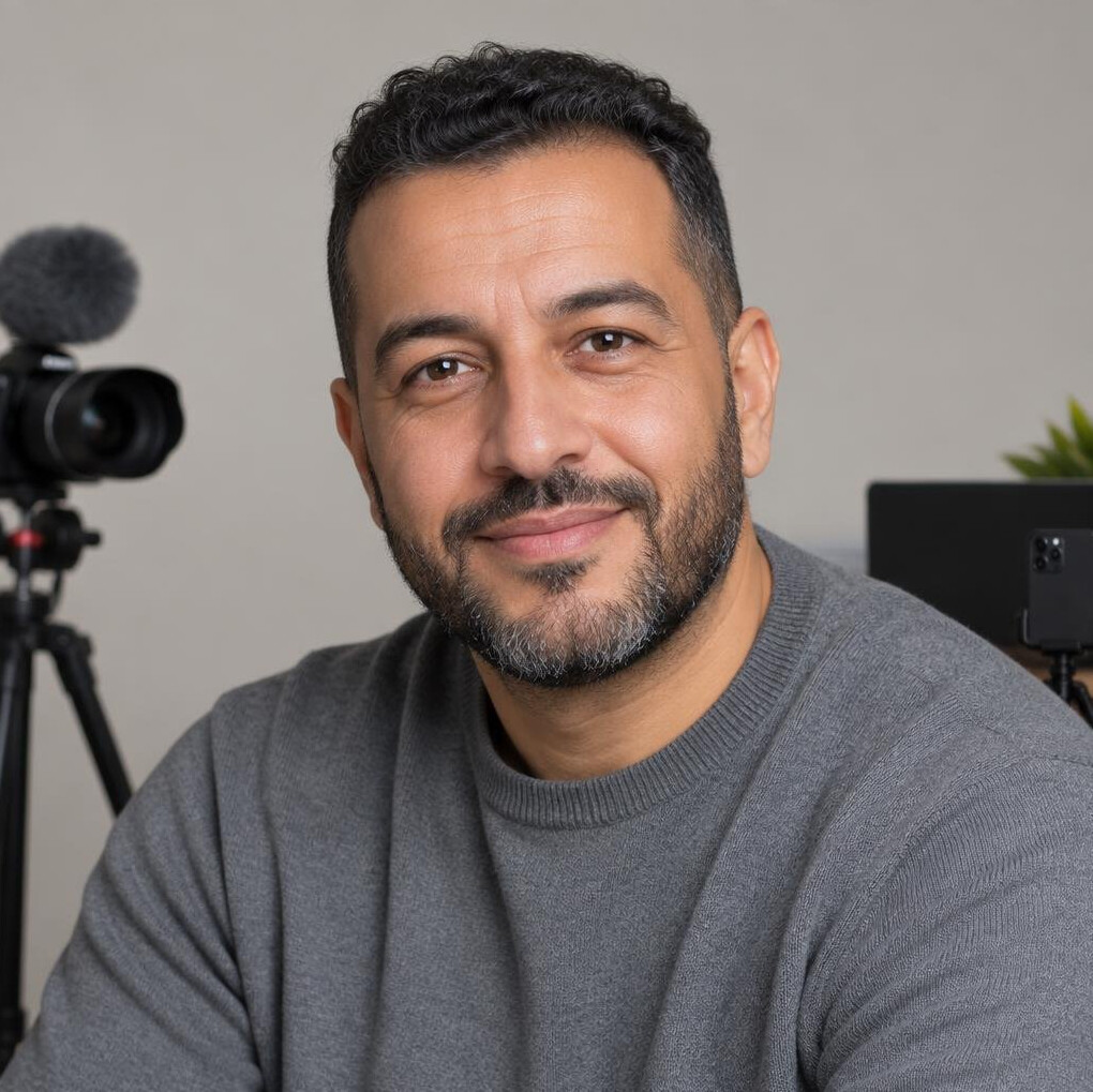 Portrait of a bearded man looking at the camera